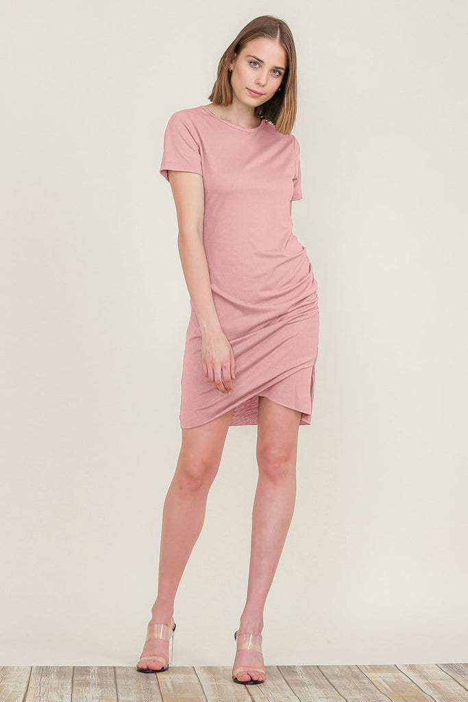 Ruched Dress Bodycon with Side Shirring ...